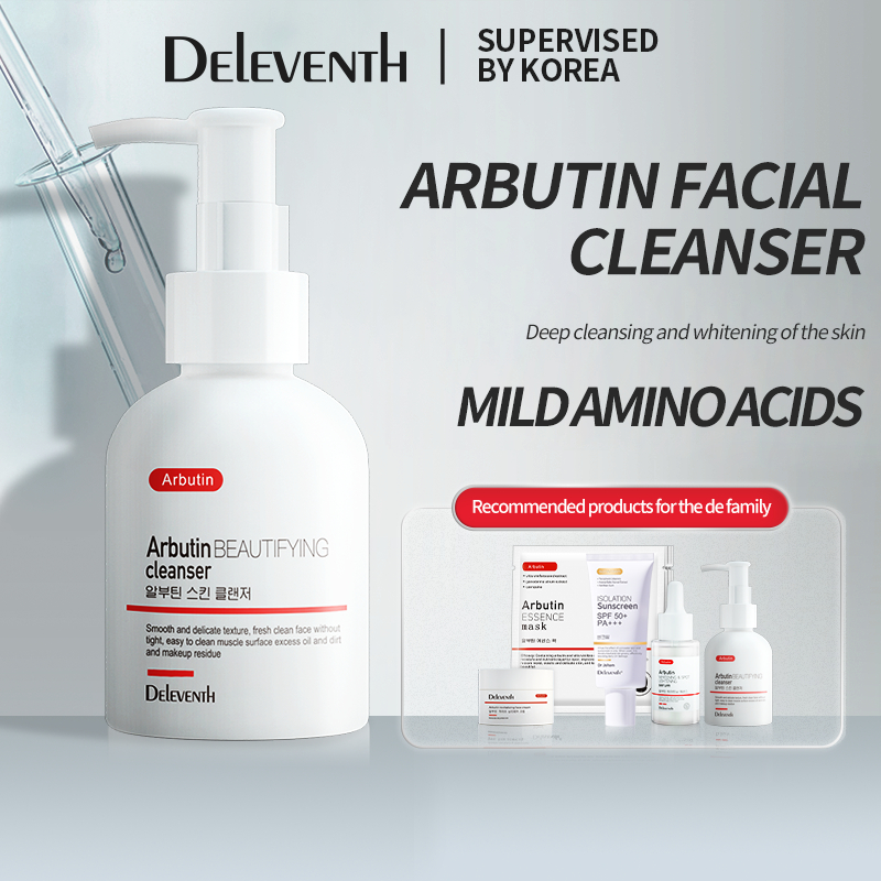 deleventh-ไวท์เทนนิ่ง-มอยซ์เจอไรเซอร์-ผลิตภัณฑ์ทำความสะอาดผิวหน้า-arbutin-brightening-pore-cleansing-รักษาสิว-ผลิตภัณฑ์ทำความสะอาดผิวหน้า-gentle-cleansing-arbutin-brightening-100-กรัม