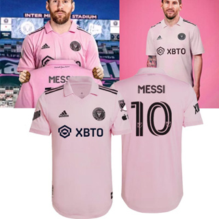 【Player Version】เสื้อกีฬาแขนสั้น ลายทีมชาติฟุตบอล Inter miami 10 ชุดเหย้า#Messi เสื้อฟุตบอล 2023/24