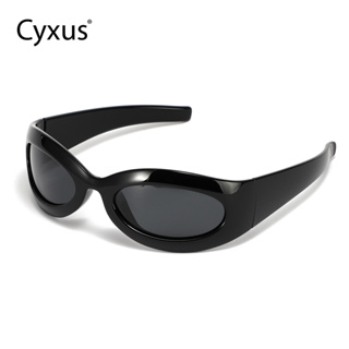 Cyxus แว่นตากันแดด เลนส์โพลาไรซ์ Y2k กรอบ Pc ป้องกัน Uv400 1092