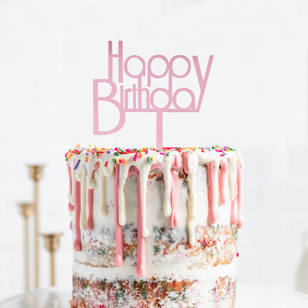 ท็อปเปอร์อะคริลิค-happy-birthday-26-แบบ-4-สี-สําหรับตกแต่งเค้กวันเกิด-คัพเค้ก-ขนมหวาน