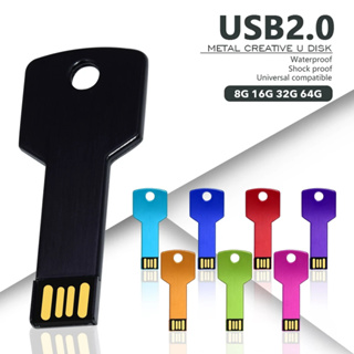 แฟลชไดรฟ์ USB 2.0 32GB 64GB 128GB 2TB 16GB 8GB 4GB กันน้ํา เลือกลายโลโก้ได้