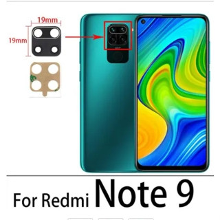 เลนส์กระจกด้านหลัง พร้อมสติกเกอร์ แบบเปลี่ยน สําหรับ Xiaomi Redmi Note 9 9s 9 Pro 4G 5G