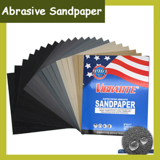 กระดาษทรายขัด แบบเปียกและแห้ง 60 ช่อง ขนาด 23x28 ซม.#-10000# แผ่นกระดาษทราย