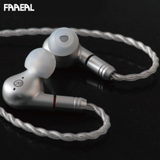 Faaeal C5 HIFI หูฟังแบบมีสาย ไดอะแฟรมแผ่นสี่เหลี่ยม + ไดรเวอร์ BA ที่ปรับแต่งได้ 0.78