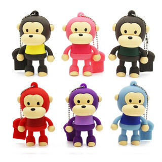 Big Mouth Monkey แฟลชไดรฟ์ USB 2TB ความเร็วสูง 128GB 64GB 32GB 16GB 8GB ลายการ์ตูนลิงน่ารัก สําหรับคอมพิวเตอร์ โทรศัพท์มือถือ