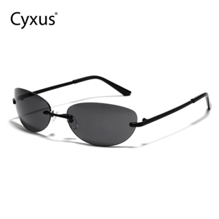 Cyxus แว่นตากันแดด ไร้กรอบ Y2k ไม่มีโพลาไรซ์ สําหรับผู้หญิง 1094