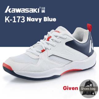 สินค้า Kawasaki K-173 รองเท้าผ้าใบลําลอง น้ําหนักเบา ยืดหยุ่นสูง ทนต่อการเสียดสี ระบายอากาศ สําหรับผู้ชาย ผู้หญิง เหมาะกับการเล่นกีฬา แบดมินตัน