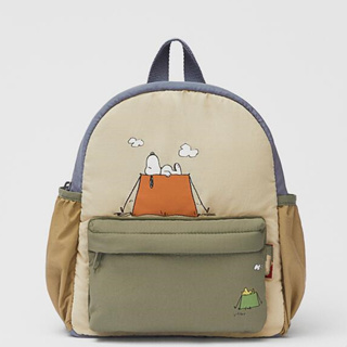 กระเป๋าเป้สะพายหลัง พิมพ์ลาย Snoopy แฟชั่นฤดูใบไม้ร่วง และฤดูหนาว สําหรับเด็ก