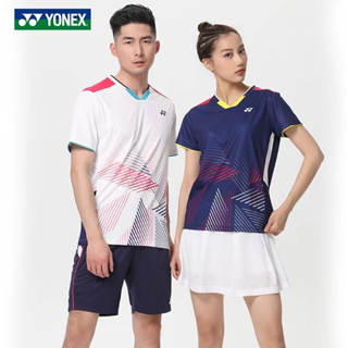 Yonex เสื้อยืด แขนสั้น แห้งเร็ว สําหรับผู้ชายและผู้หญิง เหมาะกับการเล่นกีฬาแบดมินตัน