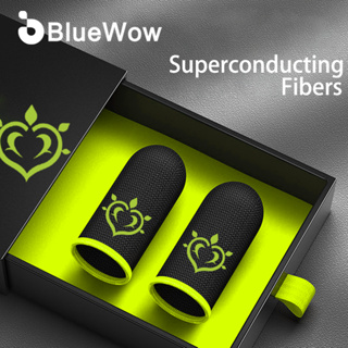 Bluewow【หัวใจหญ้า】ถุงมือเล่นเกม แบบสัมผัสนิ้วหัวแม่มือ (2 ชิ้น) ป้องกันเหงื่อ PUBG COD Call of duty Mobile legends state of survival