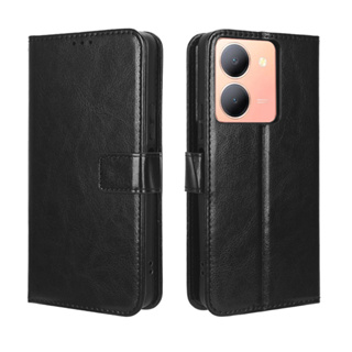 Vivo Y36 เคส Leather Case เคสโทรศัพท์ Stand Wallet Vivo Y36 Y 36 เคสมือถือ Cover