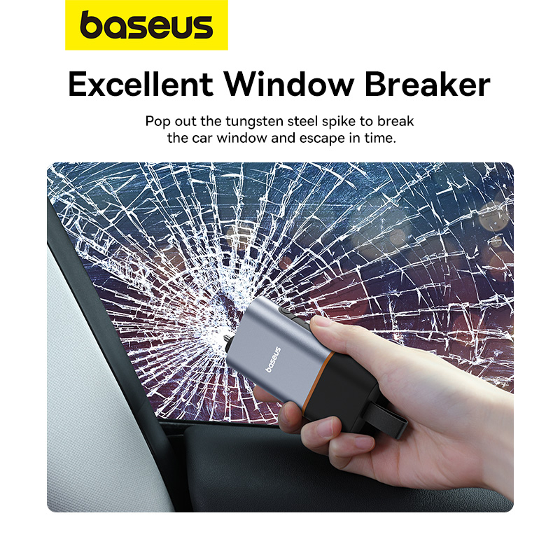 baseus-ค้อนฉุกเฉิน-ตัดกระจก-หน้าต่างรถยนต์-เบรกเกอร์-เข็มขัดนิรภัย-ค้อนนิรภัย-ช่วยชีวิต-ค้อนหนี-มีดตัด