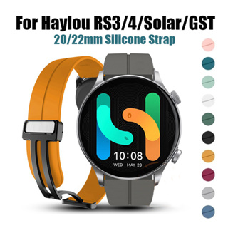สายนาฬิกาข้อมือซิลิโคน 20 22 มม. สําหรับ Haylou RS4 Plus Haylou Solar LS09 GST GST Lite