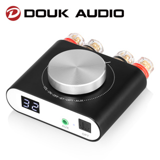 Douk Audio Q10 เครื่องขยายเสียงสเตอริโอดิจิทัล HiFi บลูทูธ 5.0 AUX ออปติคอล 100W+100W ขนาดเล็ก