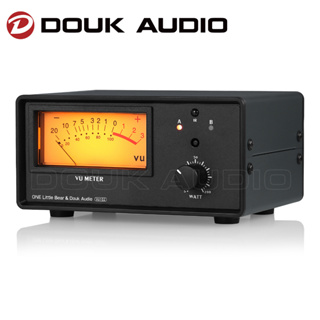 Douk Audio VU102 กล่องสวิตช์เครื่องขยายเสียงลําโพง 2 โซน พร้อมตัวแยกเสียง VU และรีโมตคอนโทรล