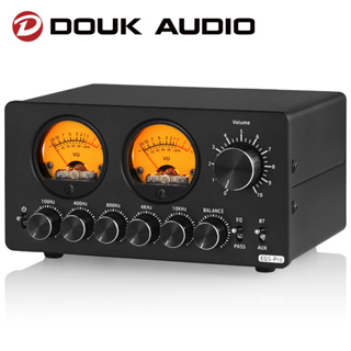 Douk Audio EQ5 PRO Mini 5-Band EQ อีควอไลเซอร์ พร้อมตัวรับสัญญาณเสียงสเตอริโอบลูทูธ พร้อมมิเตอร์ VU