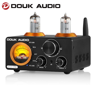 Douk Audio ST-01/ST-01 PRO HiFi เครื่องขยายเสียงสเตอริโอ บลูทูธ 5.0 USB DAC COAX/OPT ดิจิทัล แอมป์เสียง โวลต์มิเตอร์ 100W+100W