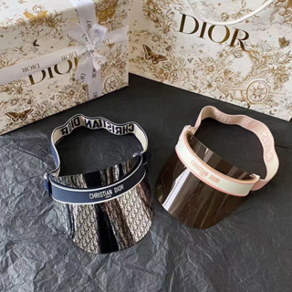 หมวกกันแดด Dior ป้องกันรังสีอัลตราไวโอเลต พิมพ์ลาย เข้ากับทุกการแต่งกาย