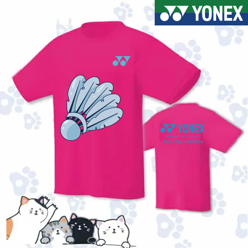 yonex-ชุดเสื้อกีฬาแบดมินตัน-เทนนิส-เทนนิส-ระบายอากาศ-แบบแห้งเร็ว-สําหรับผู้ใหญ่-ผู้ชาย-และผู้หญิง