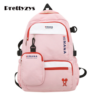 Backpack Prettyzys 2023 Korean ulzzang Large capacity 14 inch For High School Student