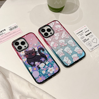 เคสโทรศัพท์มือถือ ผ้าฝ้าย ลายแมว mikko สีแคนดี้ สําหรับ iphone 12 13 14 pro promax