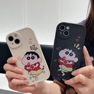 เคส Vivo Y35 Y21 Y16 Y22 Y12i Y17 V23 Y1S Y15s Y33S Y33T Y20i Y12 Y15 Y91 Y21S Y15A Y93 Y20 Y95Y21A Y11 Y31 Y91C Y53s Y21T Y30 Y51 Y01 Y50 Y51A cartoon cute heart gesture crayon shin-chan เคสโทรศัพท์มือถือ vivo case