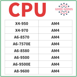 Am4 processor shop list
