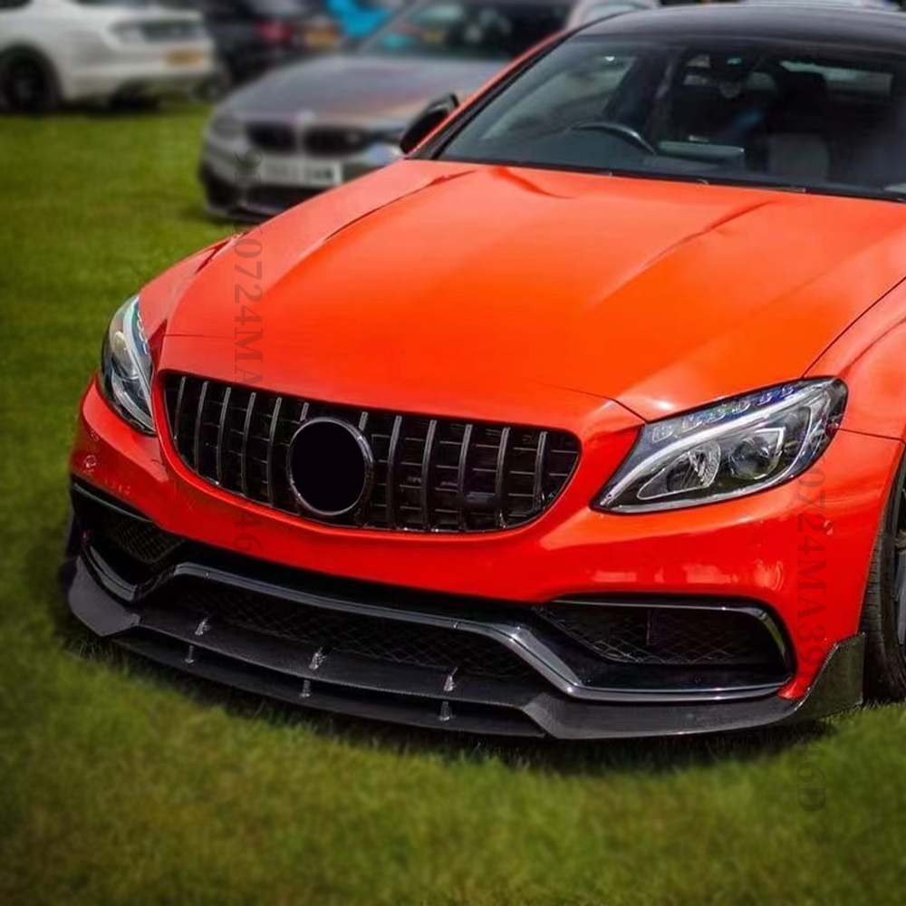 Gt ตะแกรงกระจังหน้ากันชนหน้า ประดับเพชร สําหรับ Mercedes W205 Benz C ...