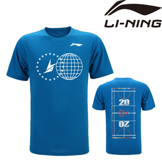 Li Ning 2023 ใหม่ เสื้อยืดลําลอง แขนสั้น ระบายอากาศ แห้งเร็ว สําหรับผู้ชาย ผู้หญิง เหมาะกับการเล่นแบดมินตัน ฟิตเนส วิ่ง เล่นกีฬา เทนนิส