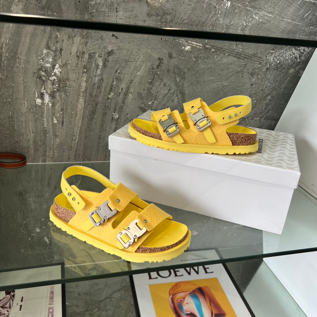 รองเท้าแตะ-dio-x-birkenstock-global-limited-edition-สีเหลือง