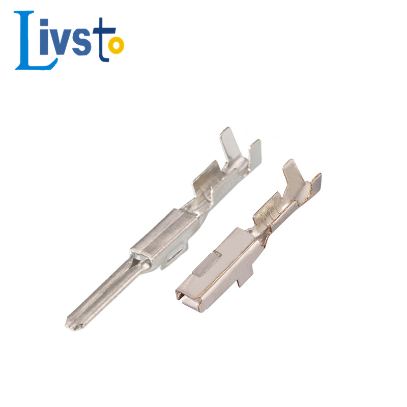 100 ชิ้น 2.2 มิลลิเมตรชายหญิงรถ Crimp Terminals ST740673-3 8100-0457/ ...