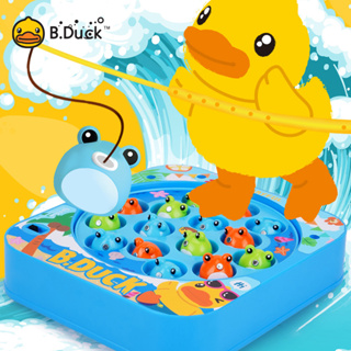 B.duck เกมของเล่นตกปลา เพื่อการศึกษา สําหรับเด็กปฐมวัย พร้อมเสียงเพลง
