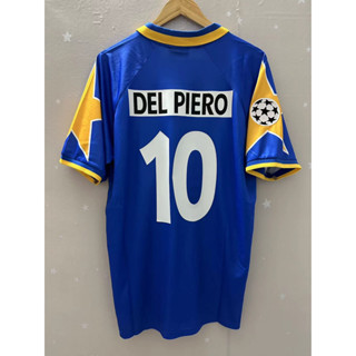 เสื้อกีฬาแขนสั้น ลายทีมชาติฟุตบอล Juventus VIALLI DEL PIERO DESCHAMPS คุณภาพสูง 95-96