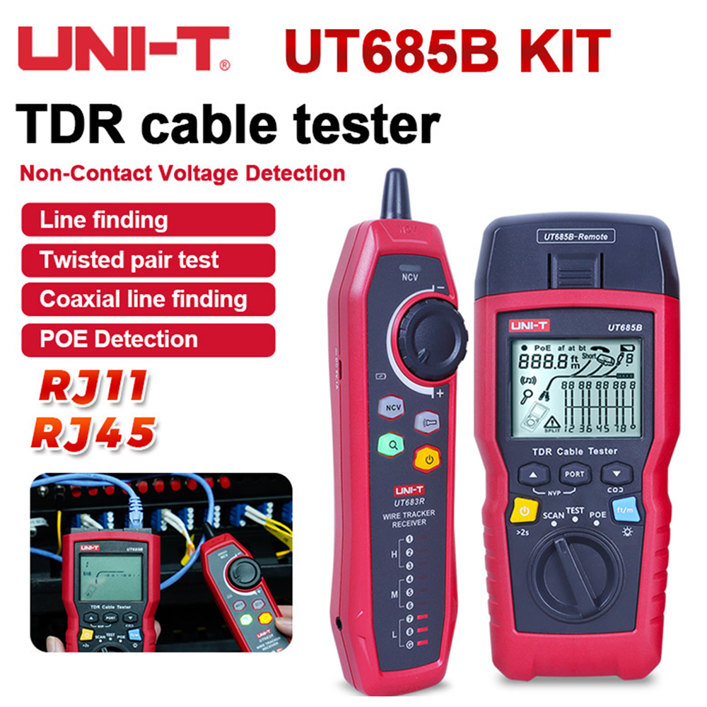 【2024 New】UNI-T UT685B KIT เครื่องทดสอบติดตามสายแลนด์ LAN wire tracker ...