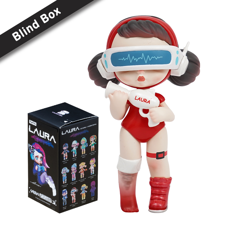 Laura Cyberpunk Series Blind Box ToyCity Blind Box ของเล่นตุ๊กตาน่ารัก