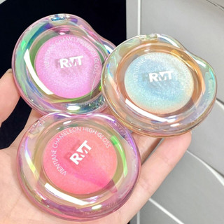 RMT Chameleon Blush Highlights Polarized light Fine flash Contouring disc Face Brighten Glitter All-in-one disc romantic beauty