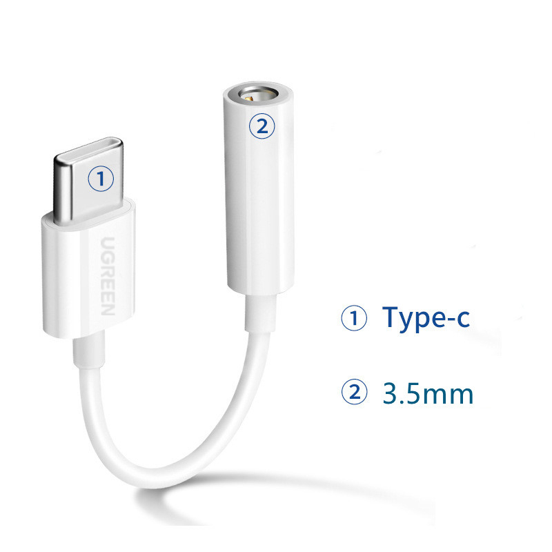 ugreen-อะแดปเตอร์แปลงหูฟัง-usb-c-เป็นตัวเมีย-3-5-มม-อเนกประสงค์