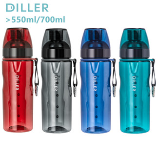 Diller ขวดน้ํา PC ไร้ Bpa ขนาด 550 มล. 700 มล. พร้อมเชือกยก กันรั่วซึม สําหรับดื่มน้ํา 550 มล. 700 มล. D29