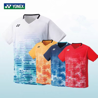 เสื้อกีฬาแบดมินตันแขนสั้น ลายทีม YONEX Competition สําหรับผู้ชาย และผู้หญิง