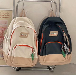 กระเป๋าเป้สะพายหลัง กระเป๋านักเรียน จุของได้เยอะ แบบเรียบง่าย สไตล์ญี่ปุ่น และเกาหลี คุณภาพสูง แฟชั่นสําหรับนักเรียน