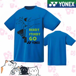 Yonex ใหม่ เสื้อกีฬาแบดมินตัน แขนสั้น ดูดซับเหงื่อ แห้งเร็ว สําหรับผู้ชาย และผู้หญิง 2023