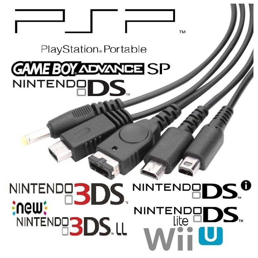 สายชาร์จ-usb-5-in-1-สําหรับ-nintendo-gbasp-dsl-dsi-2ds-3ds-wiiu-sony-psp