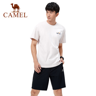 Camel เสื้อยืดกีฬา แขนสั้น ระบายอากาศ แบบแห้งเร็ว สําหรับผู้ชาย