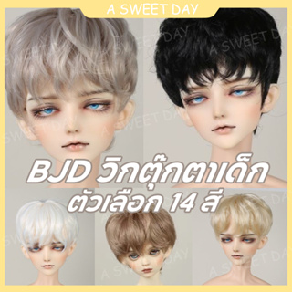 [DOLL Wig] BJD.SD6 พร้อมส่ง วิกผมสั้น ผ้าไหม อุณหภูมิสูง 4 จุด 3 จุด สําหรับเด็กผู้ชาย