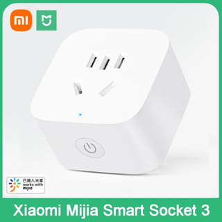 Xiaomi Mijia Smart Socket 3 WIFI Power Statistics Version อะแดปเตอร์รีโมทคอนโทรลไร้สาย เปิดปิดทํางานด้วยแอพ Mihome
