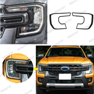 สติกเกอร์ตกแต่งไฟหน้ารถยนต์ สําหรับ FORD RANGER 2022 2023 T9 WILDTRAK SPORT XLT