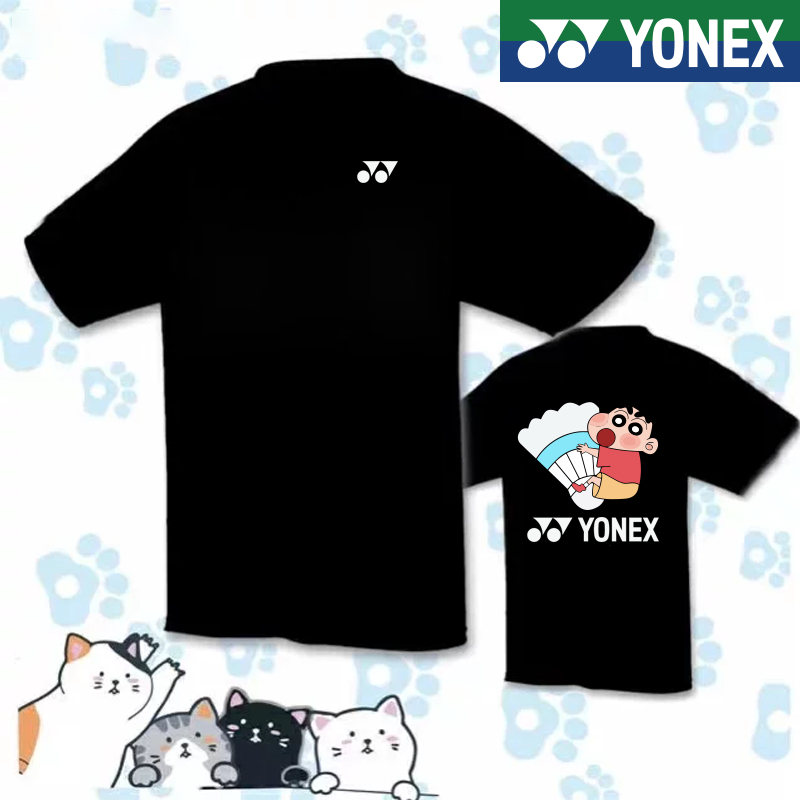 yonex-ใหม่-เสื้อกีฬาแบดมินตัน-เทนนิส-เทนนิส-พิมพ์ลาย-2023-สําหรับผู้ชาย-และผู้หญิง