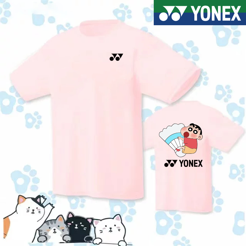 yonex-ใหม่-เสื้อกีฬาแบดมินตัน-เทนนิส-เทนนิส-พิมพ์ลาย-2023-สําหรับผู้ชาย-และผู้หญิง