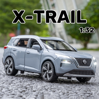 โมเดลรถยนต์ สเกล 1:32 Nissan X-TRAIL โลหะผสม ของเล่น ของขวัญวันเกิด สําหรับเด็กผู้ชาย