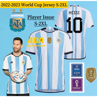 【Player Issue】เสื้อกีฬาแขนสั้น ลายทีมชาติฟุตบอล Arg home 3 Stars 2223 ชุดเหย้า สําหรับผู้ชาย